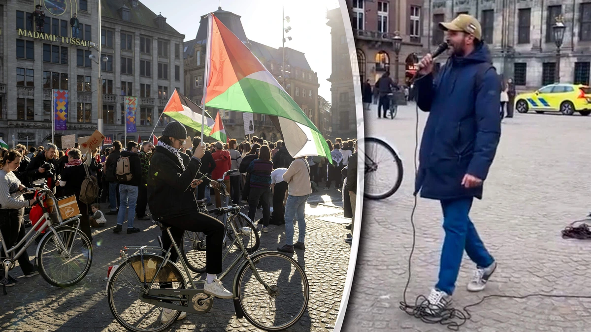 Amsterdamse fietsenmaker vervolgd voor antisemitische uitbarsting op pro-Palestijnse demonstratie op de Dam