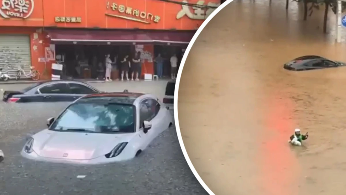 Miljoenenstad Wuhan overspoeld door extreme regenval