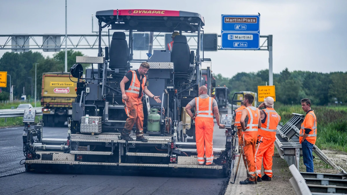 Rijkswaterstaat stopt met asfalteren in Noord-Nederland, want het geld is op: radicaal besluit leidt tot geschokte reacties