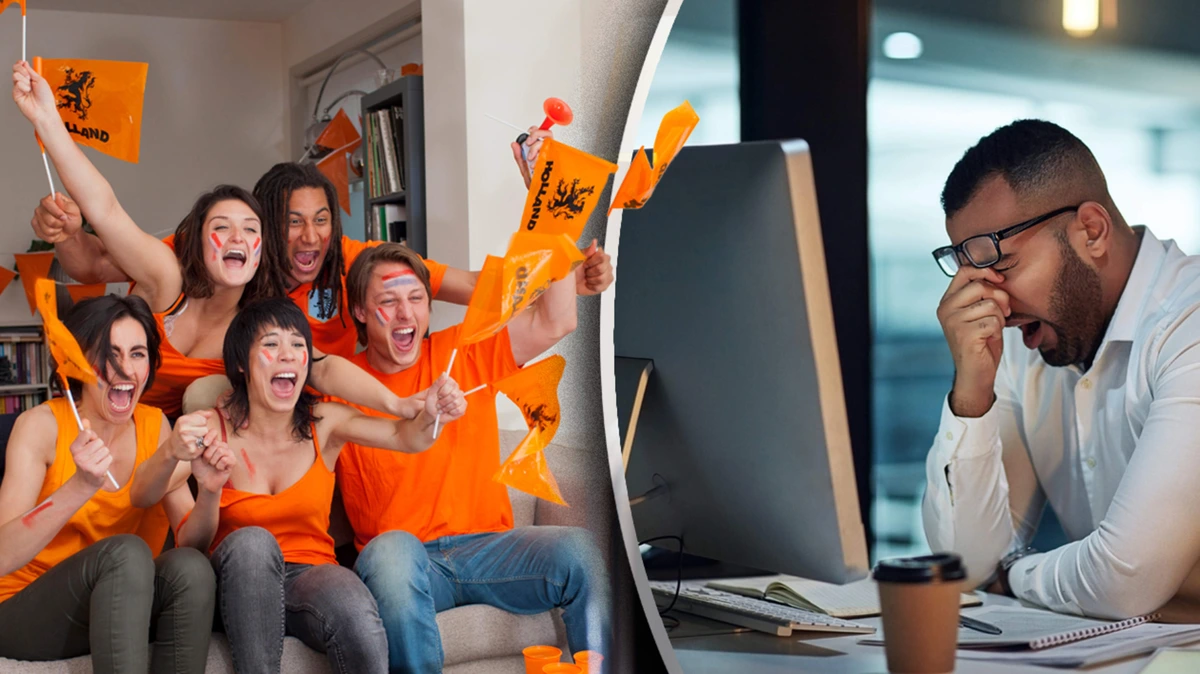 Tot diep in de nacht Oranje kijken hakt erin op de werkvloer: ’Gelukkig komt het weekend er zo aan’
