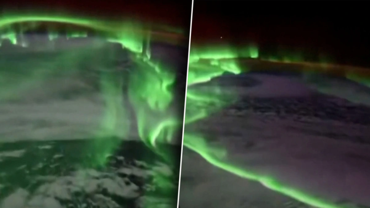 Indrukwekkende beelden: zuiderlicht verlicht hemel vanuit SpaceX-ruimtevaartuig