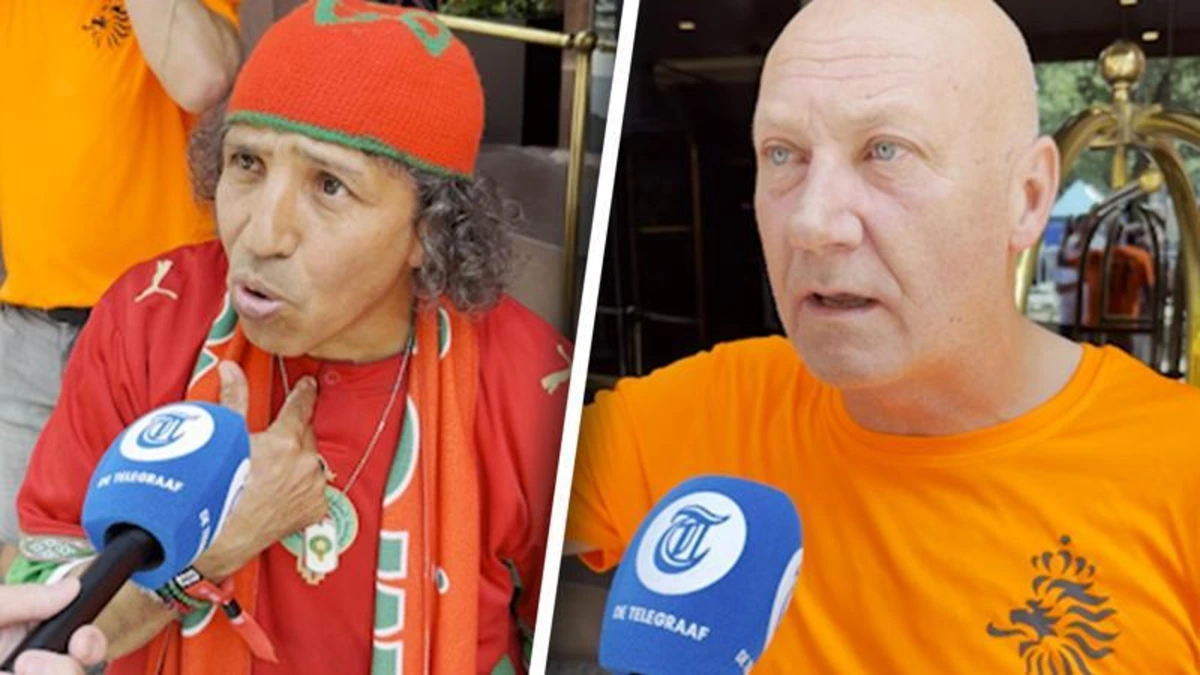 Marokkaan onderbreekt interview oranjefan: 'Marokko en Nederland zijn vrienden!'