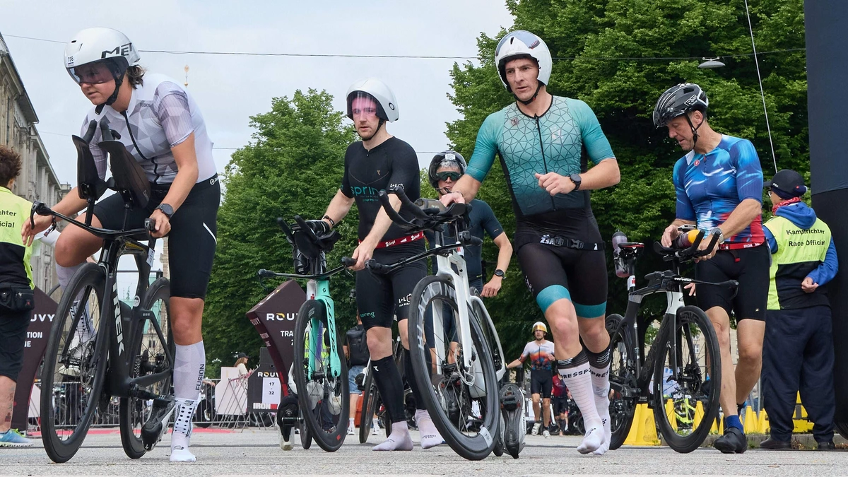 Atleten gewond door mogelijke sabotage Ironman in Hamburg: honderden metaalsplinters op de weg