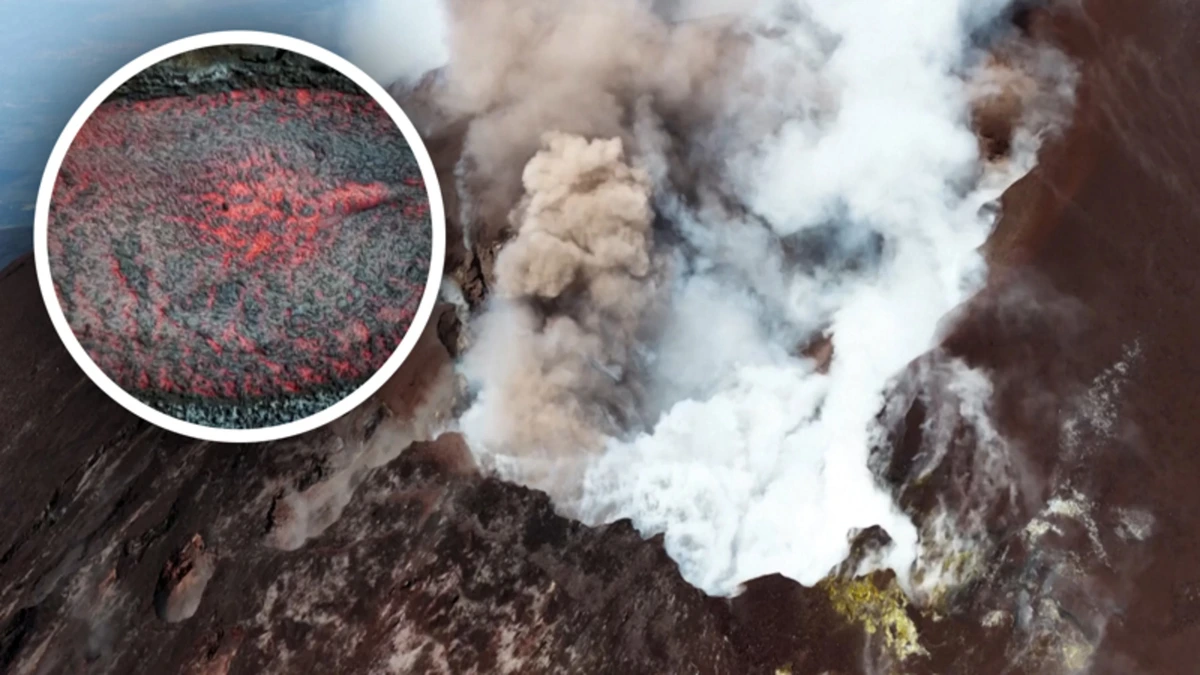 Spectaculaire dronebeelden: vulkaan Etna barst uit
