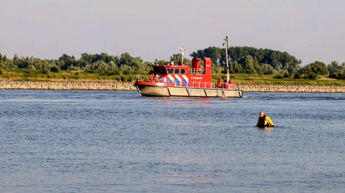 Opnieuw drama in de Waal: man verdronken bij Tiel