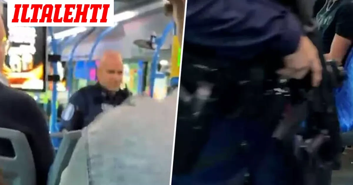 Poliisit ryntäsivät bussiin Helsingissä – Nuorella miehellä käsiase