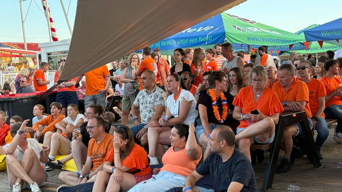 Festivalgangers door het dolle heen na doelpuntenfestijn Nederlands Elftal tegen Zweden: ’Kippenvel!’