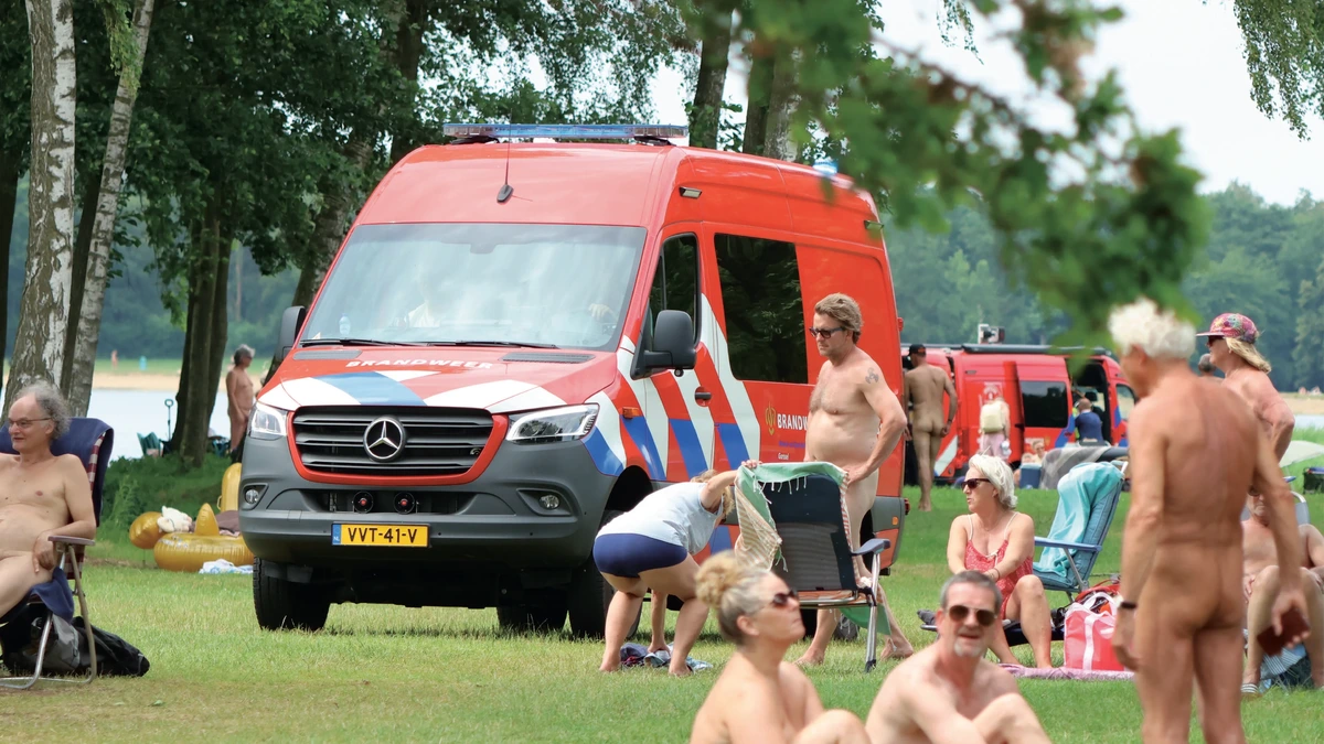 Grote zoekactie naar ’vermiste’ zwemmer bij naaktstrand Bussloo blijkt loos alarm