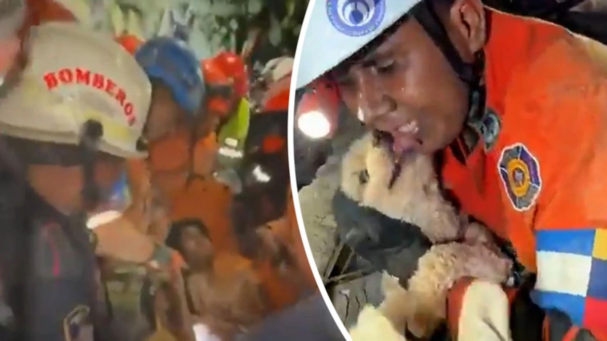 Ontroerend: 21-jarige man en hondje bevrijd uit het puin in Venezuela