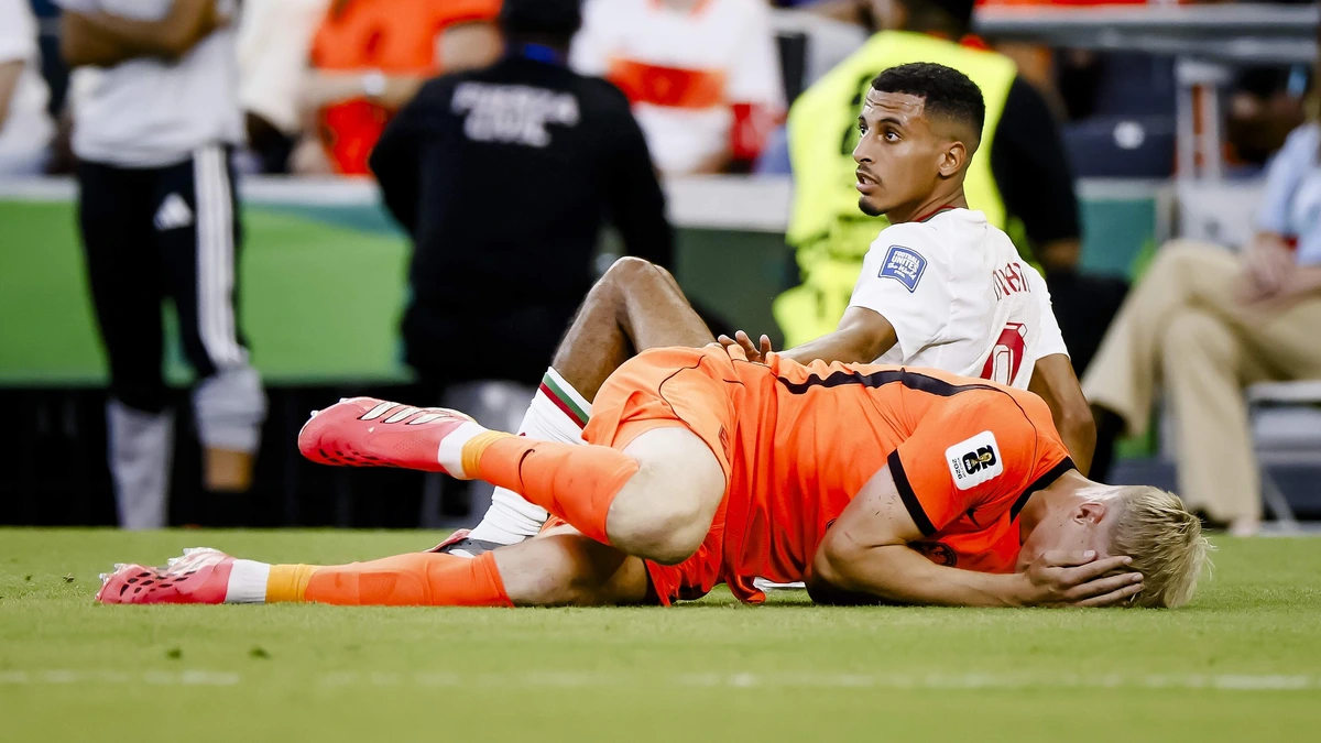 LIVE WK 2026 | Marokko ontsnapt aan rode kaart tegen Nederlands elftal, Jan Paul van Hecke heeft bloedende hoofdwond