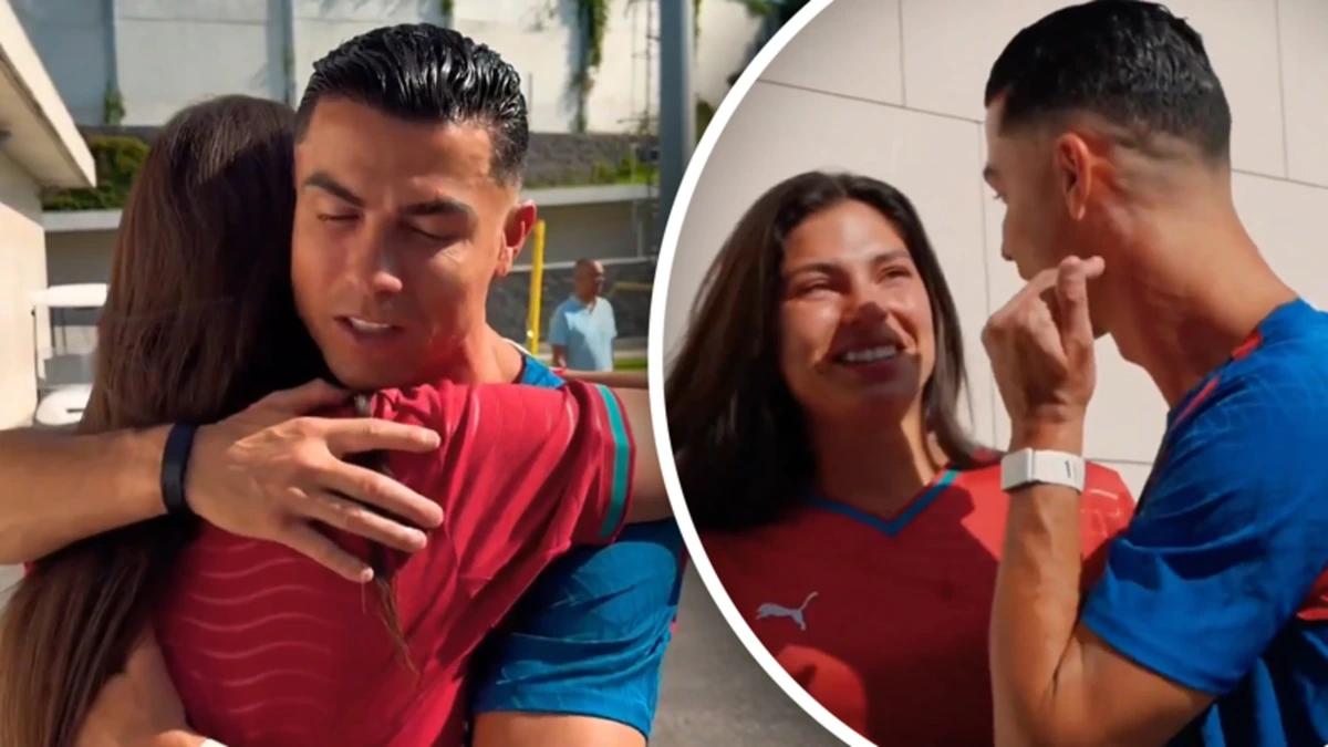 Ronaldo kalmeert emotionele influencer na ontmoeting: ‘Je bent prachtig’