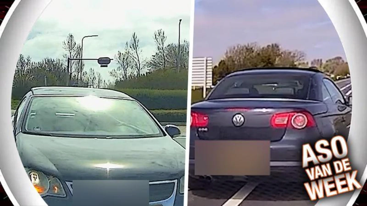 Irritante bumperklever haalt krankzinnige actie uit op N-weg