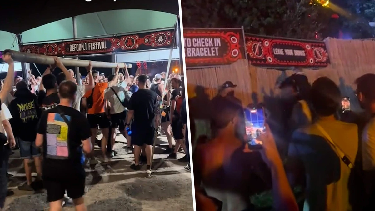 Woede na afgelasting: Defqon.1-bezoekers breken de boel af