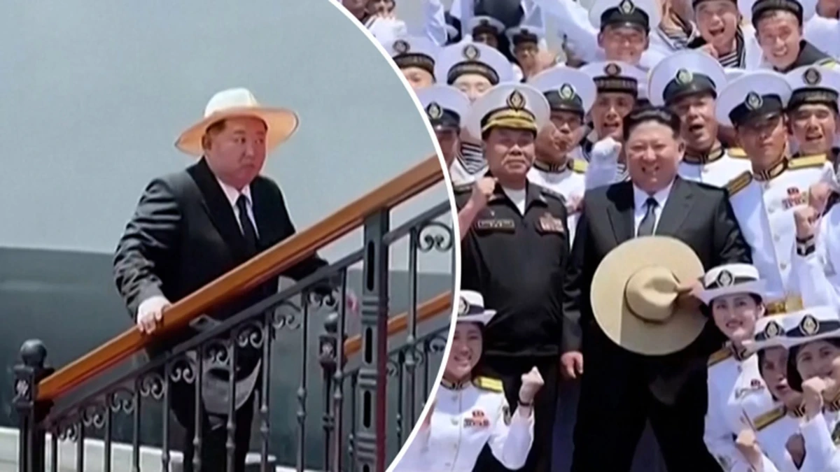 Kim Jong-un kiest voor zomerse outfit bij aankondiging oorlogsschepen