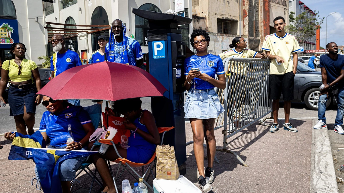 Antillianen leven vol goede moed toe naar laatste poulewedstrijd Curaçao: de Blue Wave zwelt aan