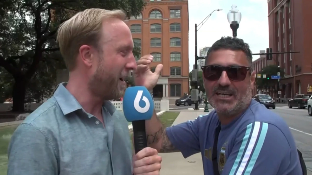 Raymond Mens onderbroken tijdens live-verslag: 'En nou wegwezen!'