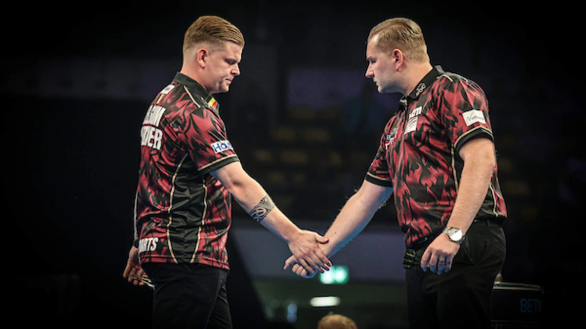 Drama voor België op World Cup of Darts: Dimitri Van den Bergh druipt in tranen af na extreem laag gemiddelde