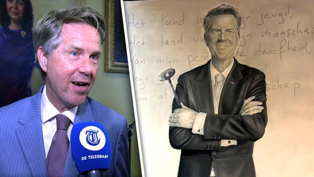 Martin Bosma vereeuwigd op schilderij: ‘Nog geen tomaten gegooid!’