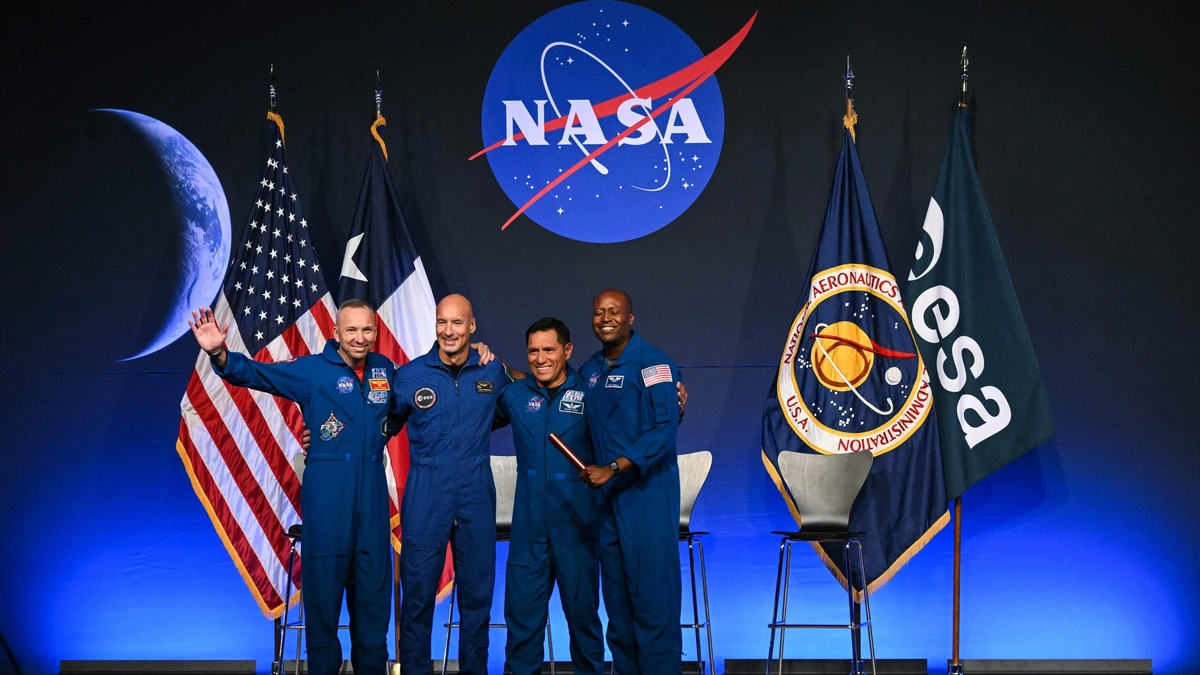 NASA presenteert vier astronauten voor Artemis III-missie