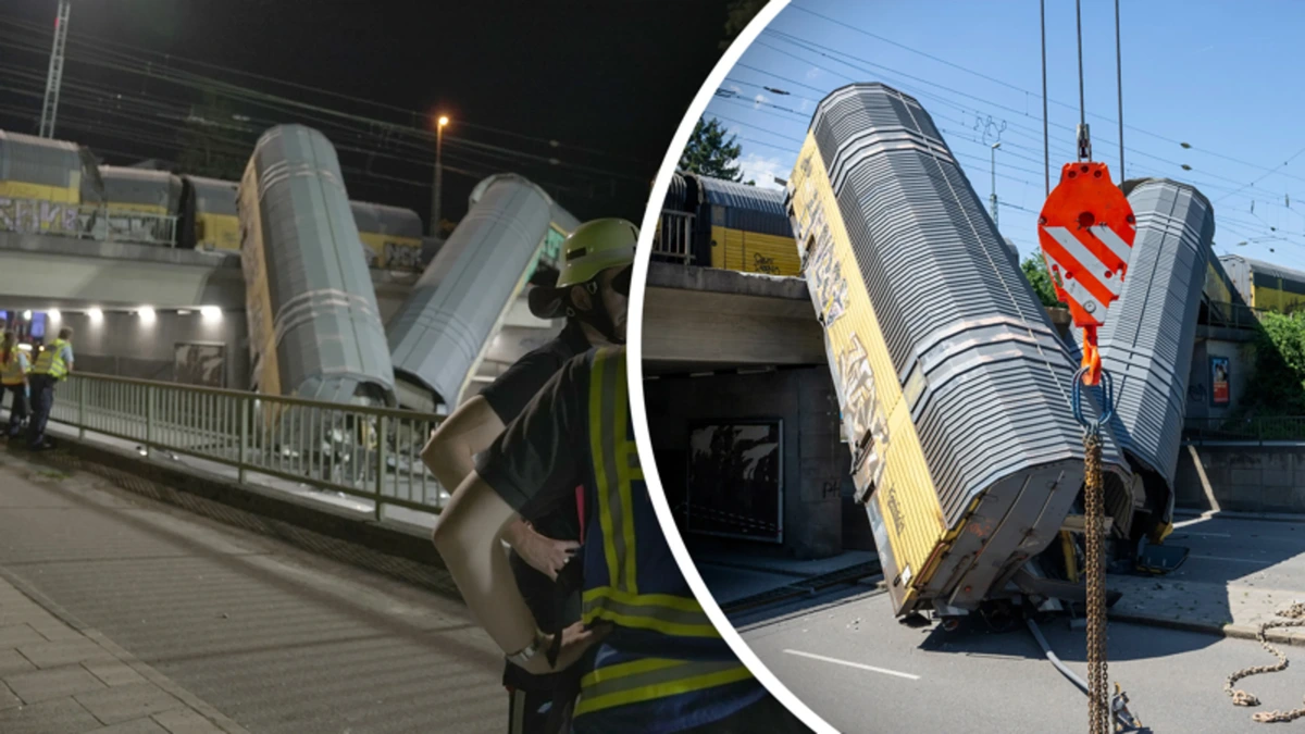Twee goederentreinen van brug gestort: een persoon zwaargewond