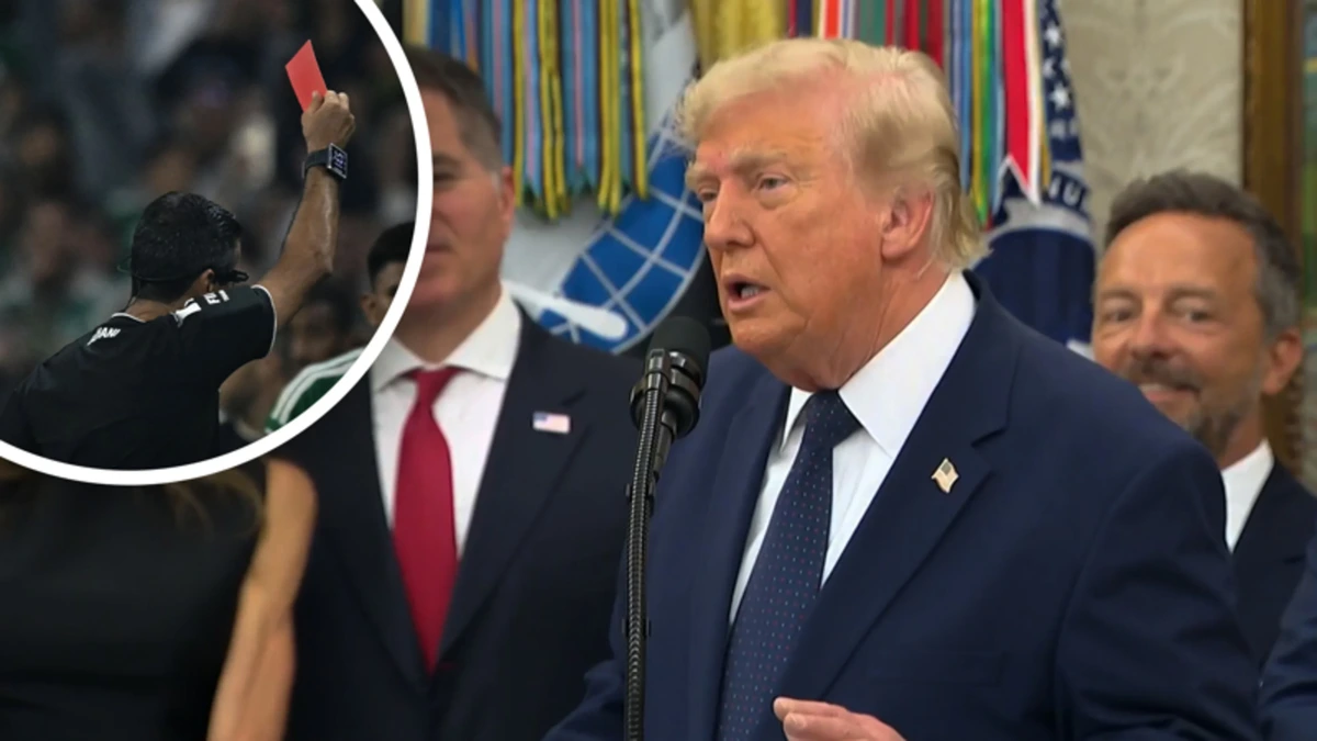 Donald Trump noemt scheidsrechter die rode kaart gaf aan Balogun ‘zeer verdacht’