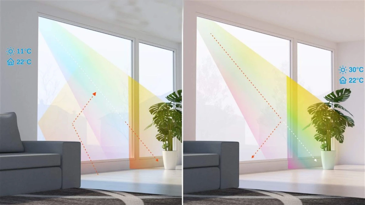 Slimme coating op glas houdt de zonnewarmte buiten