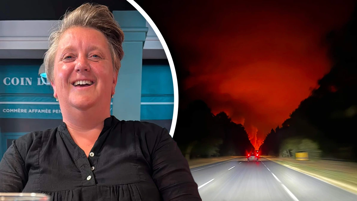 Kirsten (47) vluchtte halsoverkop voor dreigende vuurzee Bordeaux: ’We hebben onze vouwwagen moeten achterlaten’