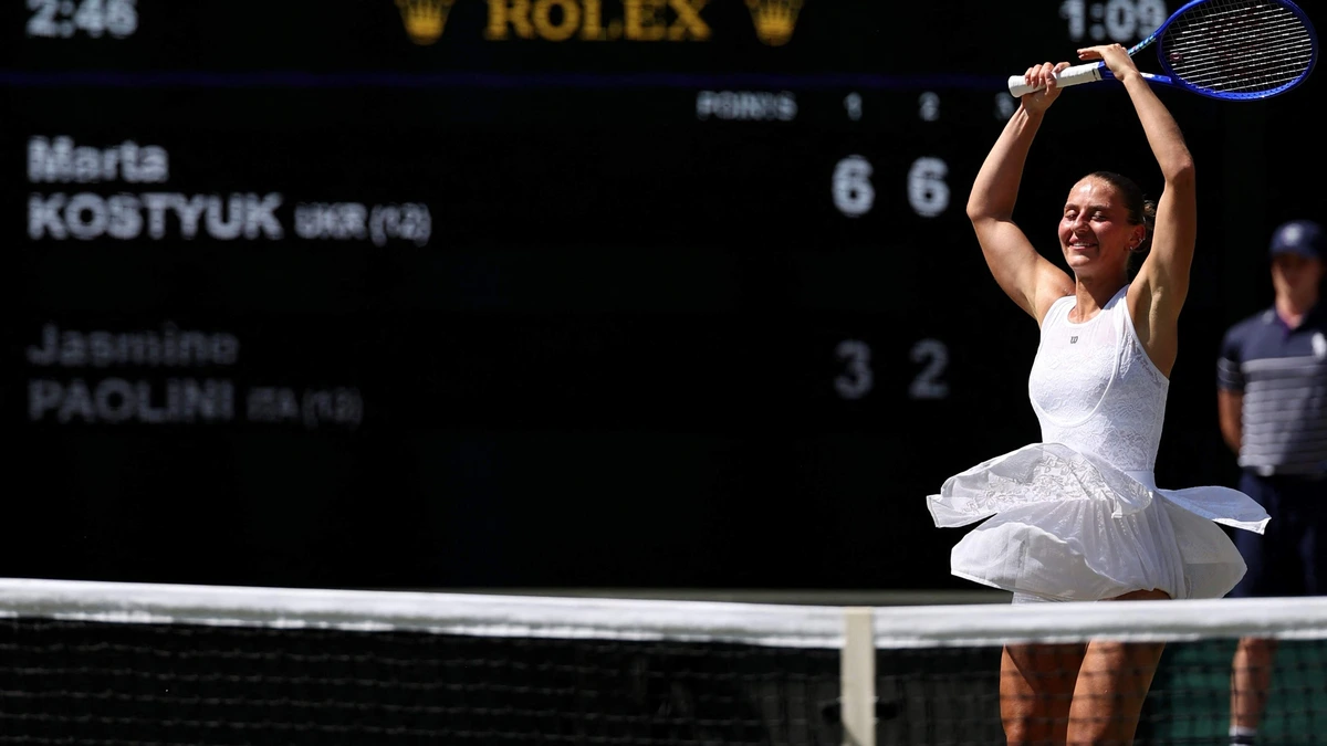 LIVE Wimbledon | Marta Kostyuk voor het eerst halvefinaliste en treft daar Linda Nosková