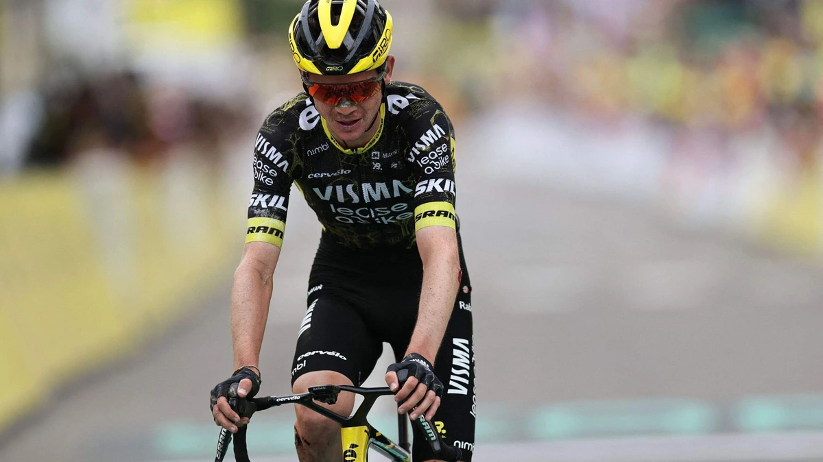 Sepp Kuss zegt ’sorry’ tegen zijn vrouw na beangstigend moment in de Tour de France: ’Ik zat op de limiet’