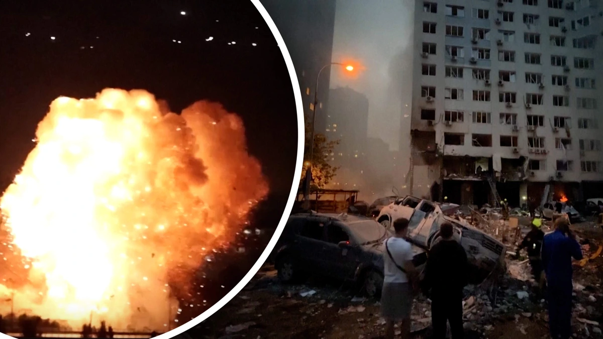 Enorme explosie na dodelijke Russische aanval op Kiev