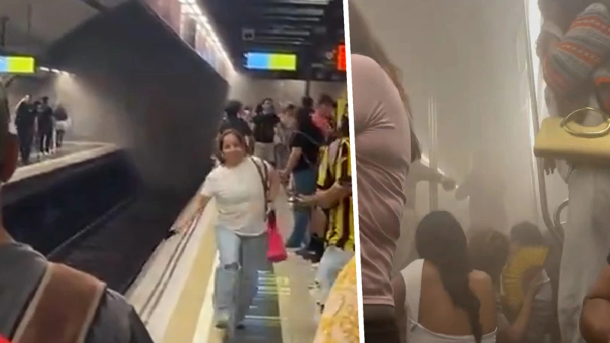 Brand in ondergrondse metro Barcelona: meer dan honderd passagiers behandeld