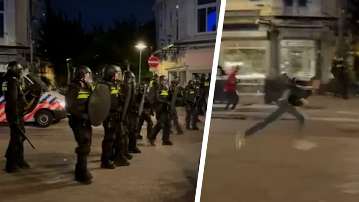 Winst Marokko zorgt voor onrust in Utrecht: politie veegt straten leeg
