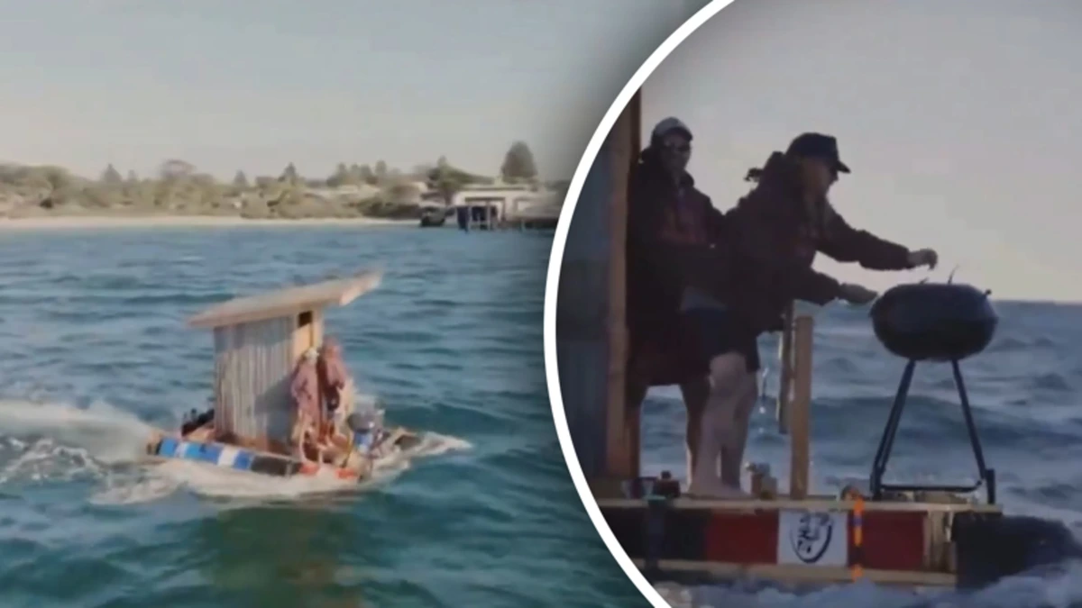 Bizar: Australiërs barbecueën midden op zee tijdens toilet transport