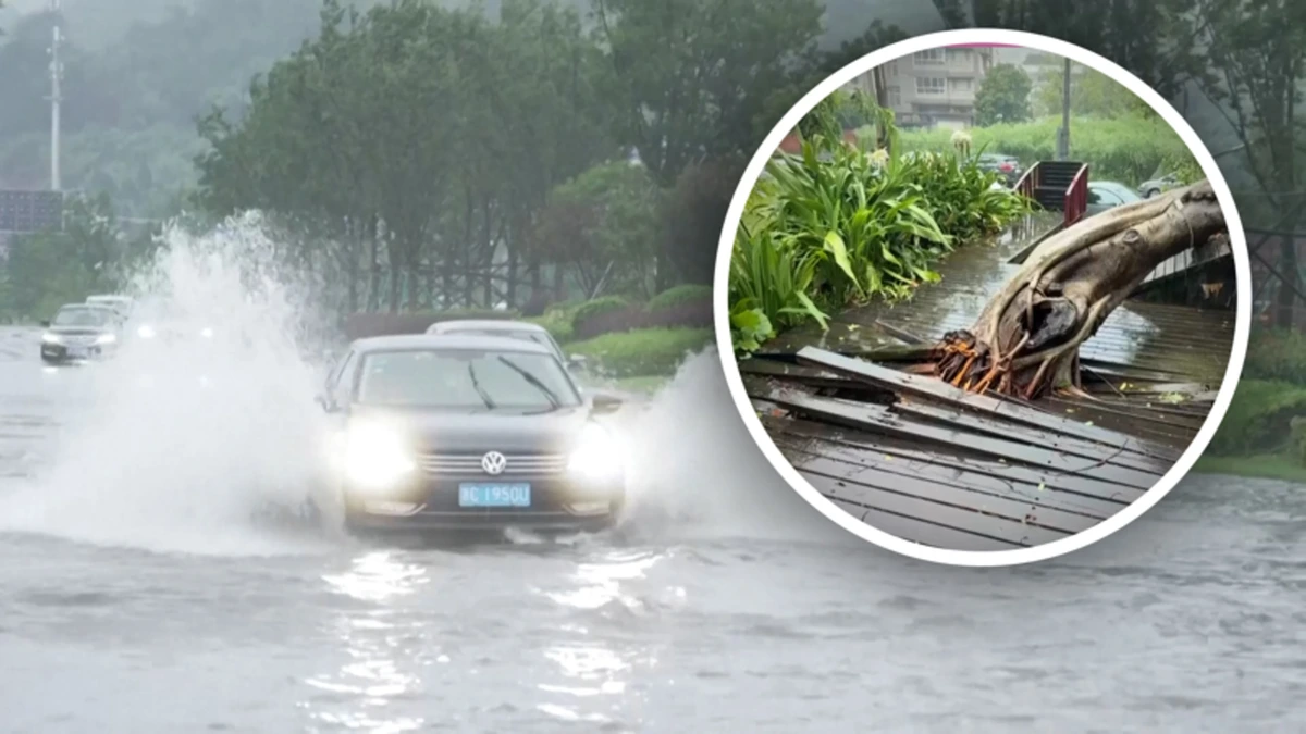China kampt met hevige overstromingen door orkaan Bavi