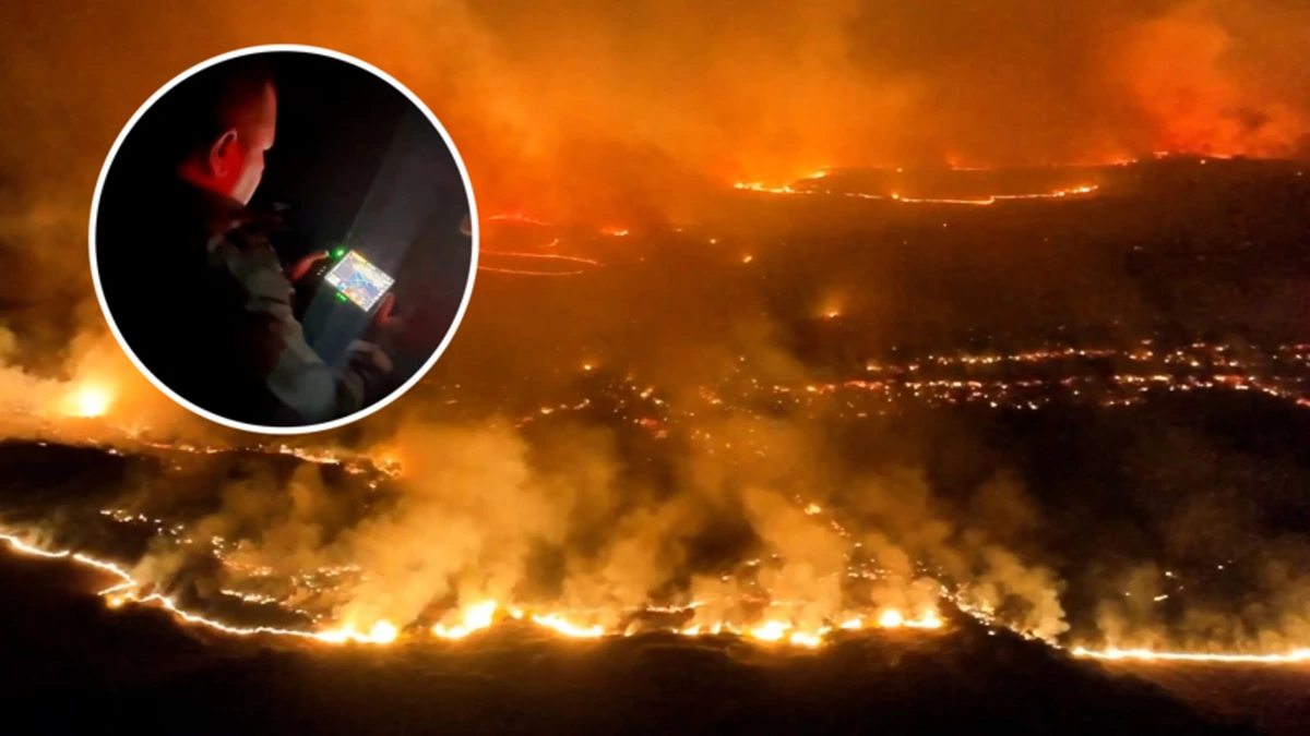 Dronebeelden Spaanse politie: enorme brand verwoest ruim 12.000 hectare natuur