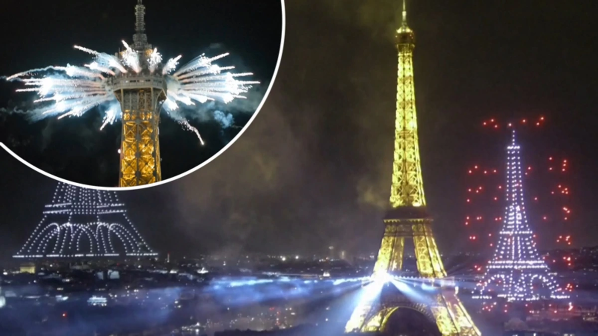 Parijs viert feest: Eiffeltoren speelt hoofdrol in adembenemende lichtshow