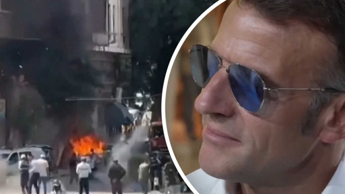 Explosies tijdens bezoek Macron aan Syrië