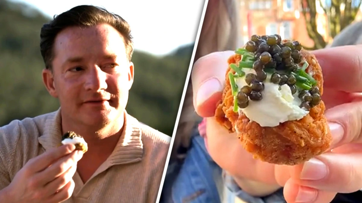 Bizarre snack in B&B vol liefde: zo smaakt kipnugget met kaviaar