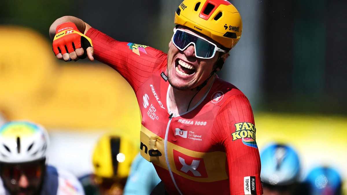 Uitslagen en standen Tour de France: Soren Waerenskjold verrast in snelste rit ooit met late uitval, Tadej Pogacar stevig in het geel