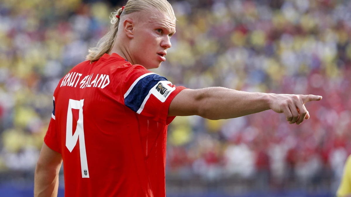 Engeland doodsbang voor Erling Haaland na stunt tegen Brazilië: ’Hij geeft Noorwegen de hoop dat er veel meer in zit’
