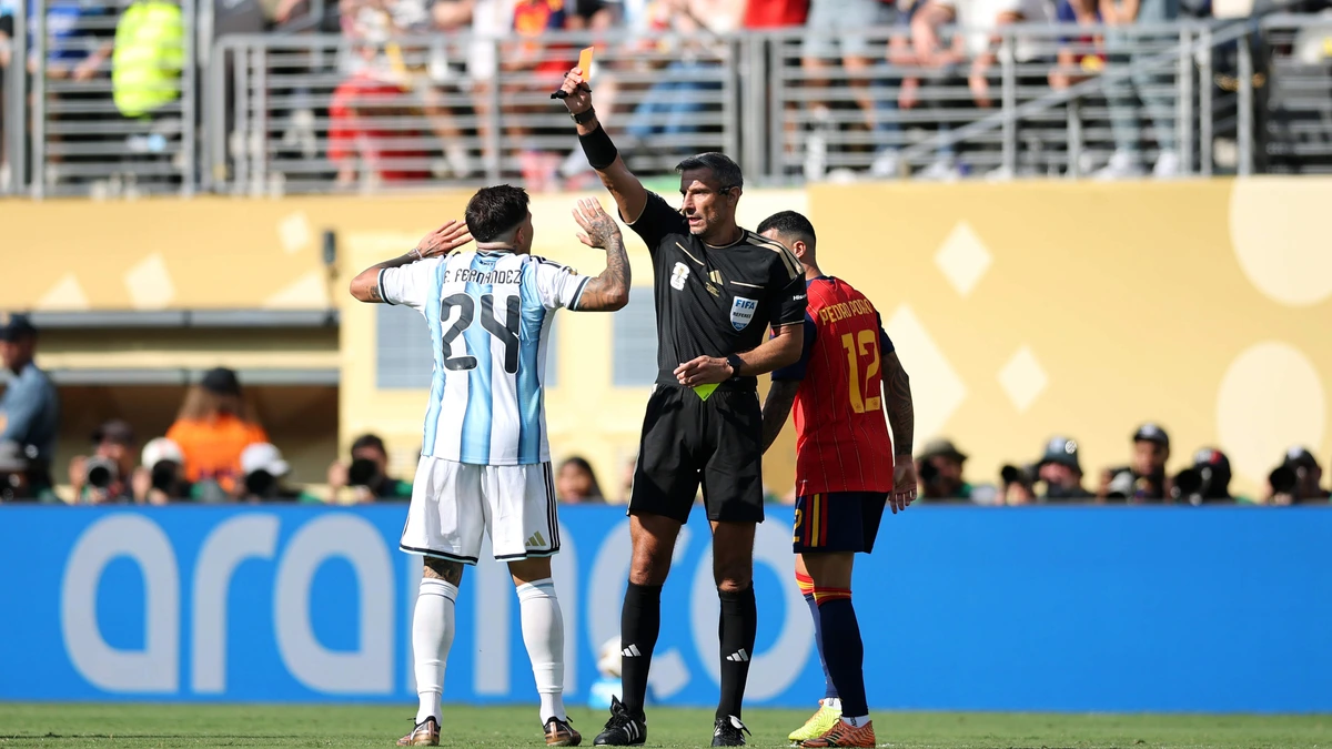 LIVE WK 2026 | Arbiter zet streep door Spaans goal in verlenging, Argentinië met tien man na rood Enzo