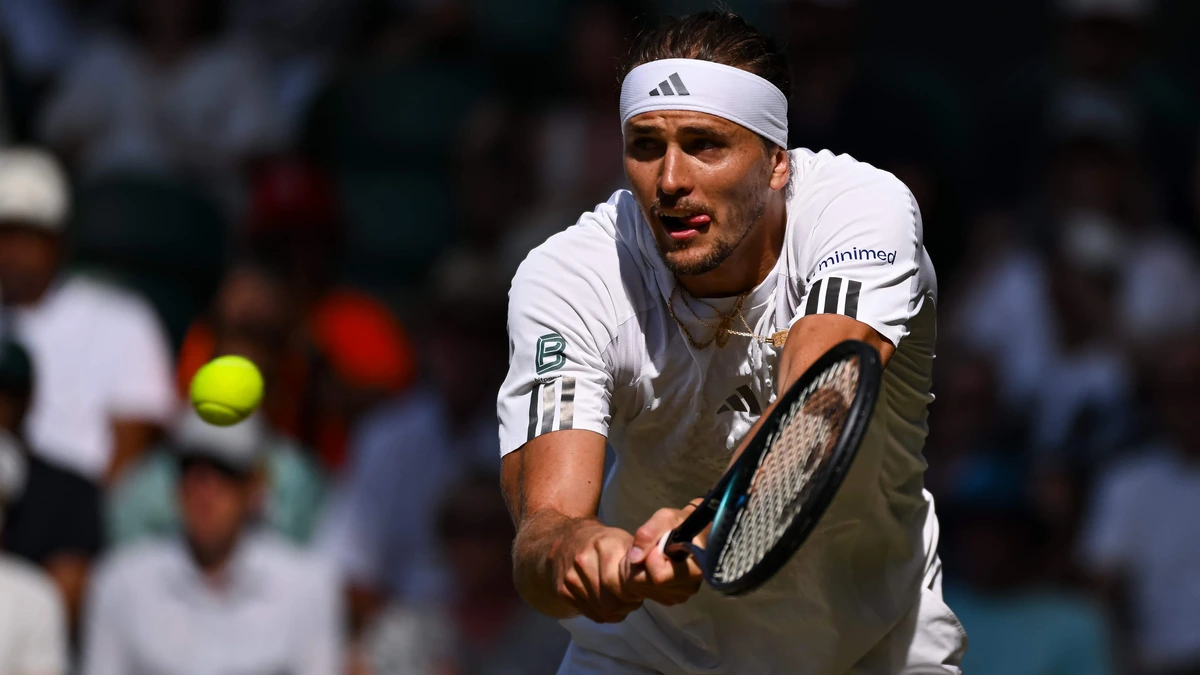 Alexander Zverev voor het eerst kwartfinalist op Wimbledon