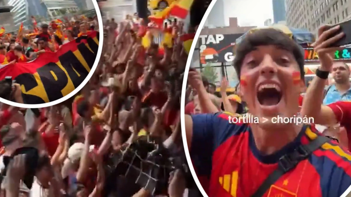 Spaanse fans dansen en zingen er op los in aanloop naar WK-finale