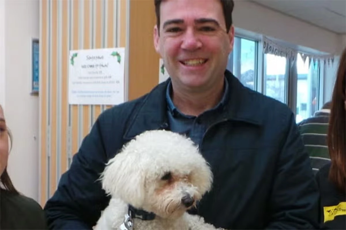 Andy Burnham explains why rescue dog Axel won’t be joining him at No 10