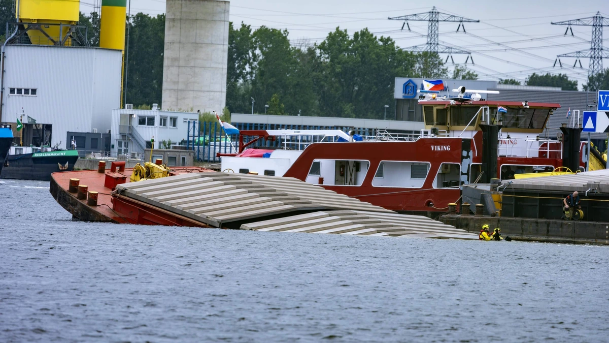 Opvarende van gezonken duwboot in Amsterdamse Coenhaven gevonden