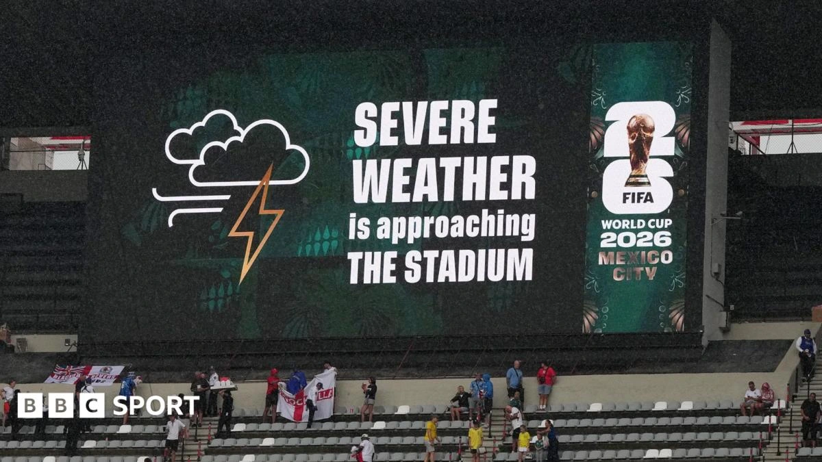 Shelter-in-place order at Azteca before Mexico-England because of weather