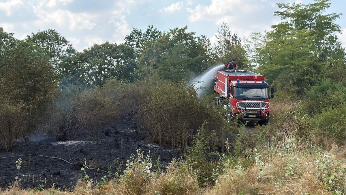 LIVE | Brandweer rukt uit voor natuurbrand in buitengebied Hoensbroek