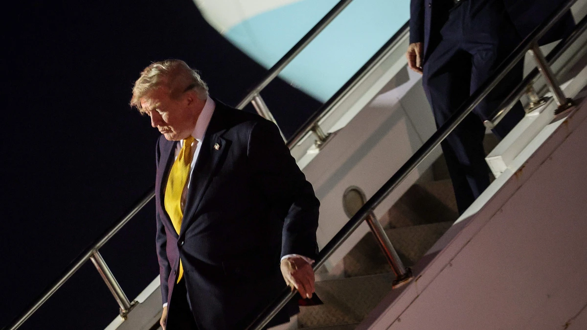 Eindelijk maakte gloednieuwe, peperdure Air Force One van Trump grote reis, maar toen gebeurde er iets vreemds