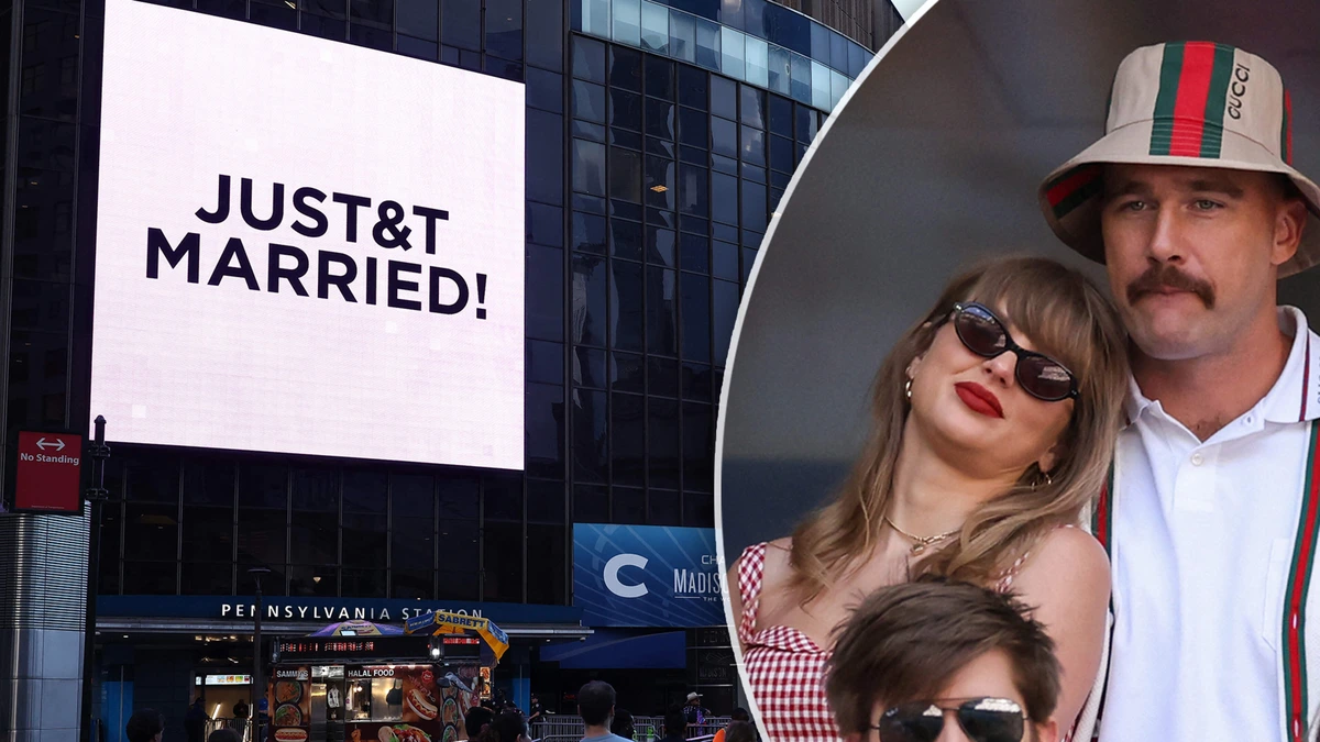 Dit was de bruiloft van Taylor Swift en Travis Kelce: Trump probeert show te stelen en ceremonie geleid door Adam Sandler