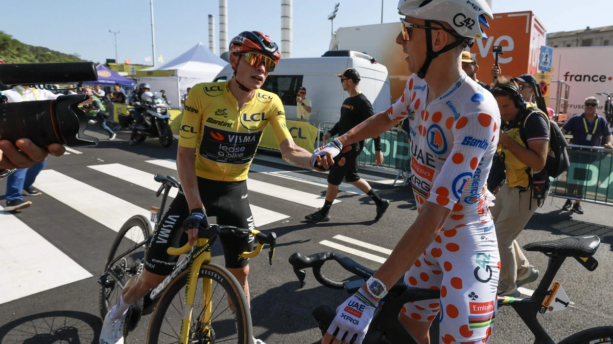 Jonas Vingegaard heeft het geel, maar laat Tadej Pogacar maandag wél zijn tanden zien in de Tour de France?